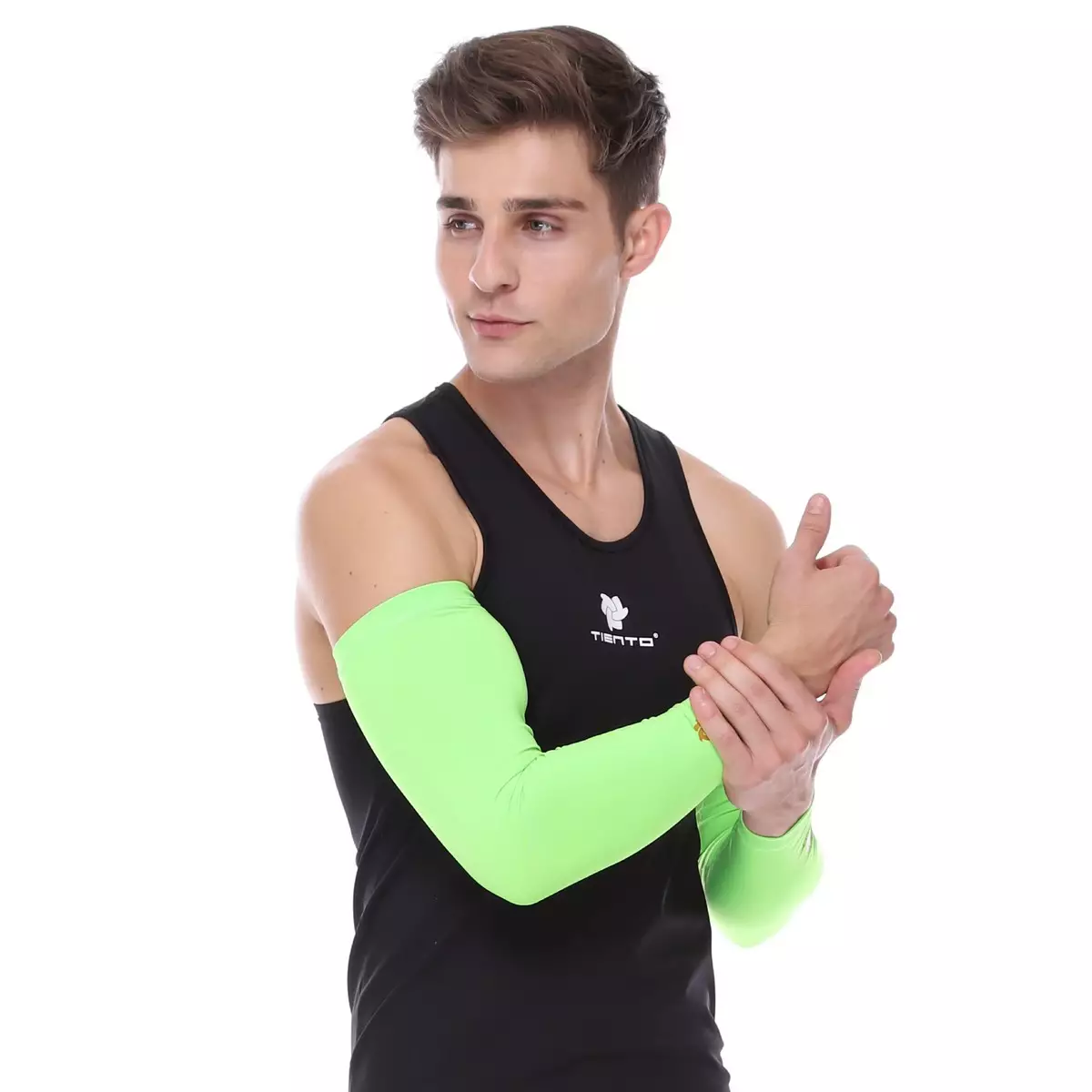 Manset Tangan / Hand Sleeve/ Arm Sleeve Green Stabilo Men