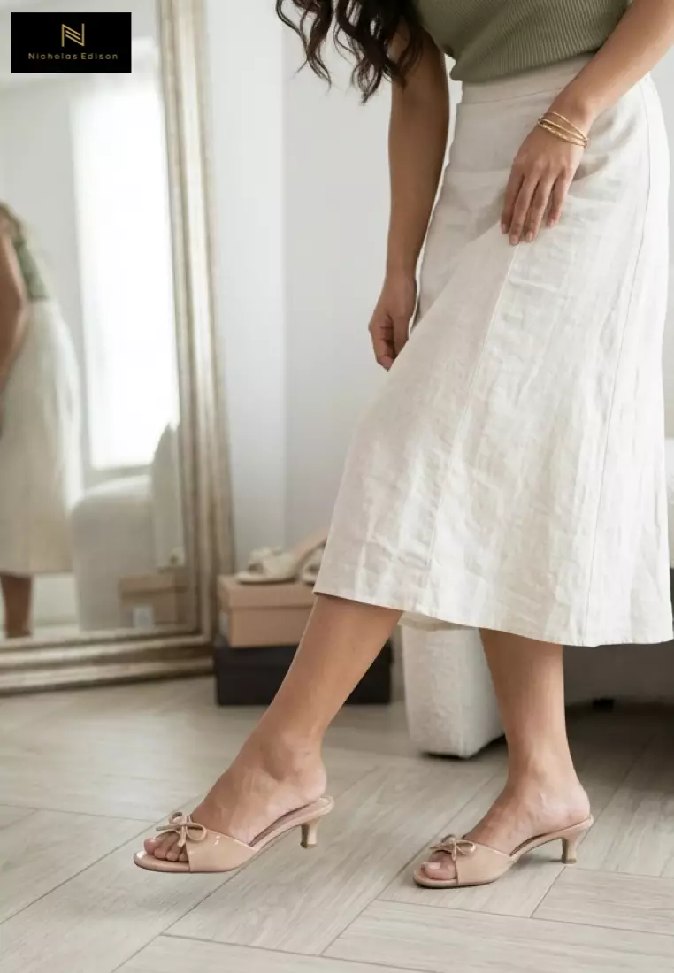 Nicholas Edison Heel Yuza Beige