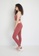 Milliot & Co. red Odelya Women's Full length Leggings EFA45AA58E0131GS_4