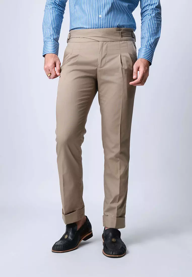 Gurkha Buckle Pants Khaki