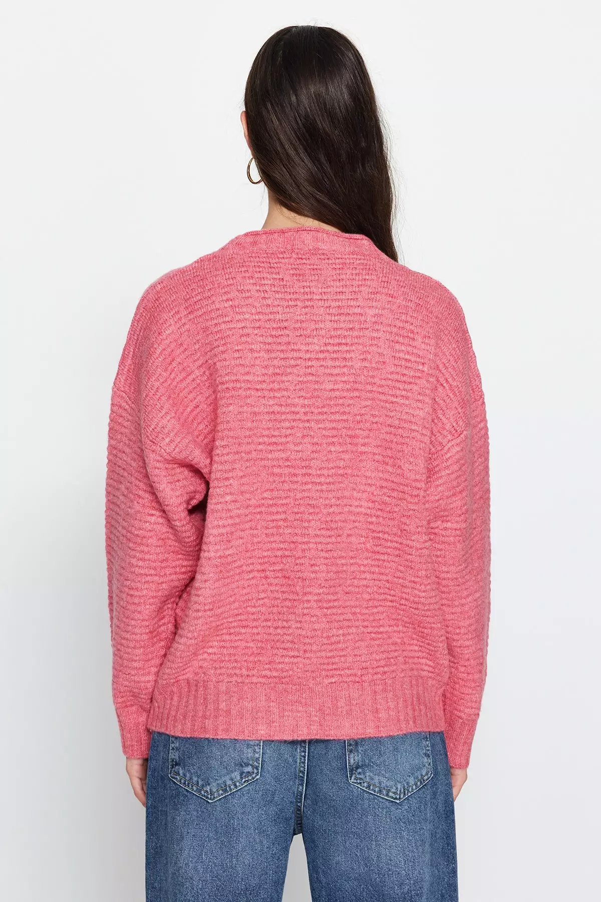 【新品未開封】ROSYLUCE♡ MINICABLESHIRTS KNIT CD Braid Cable Knit Cropped Sweater With Rhinestone Logo