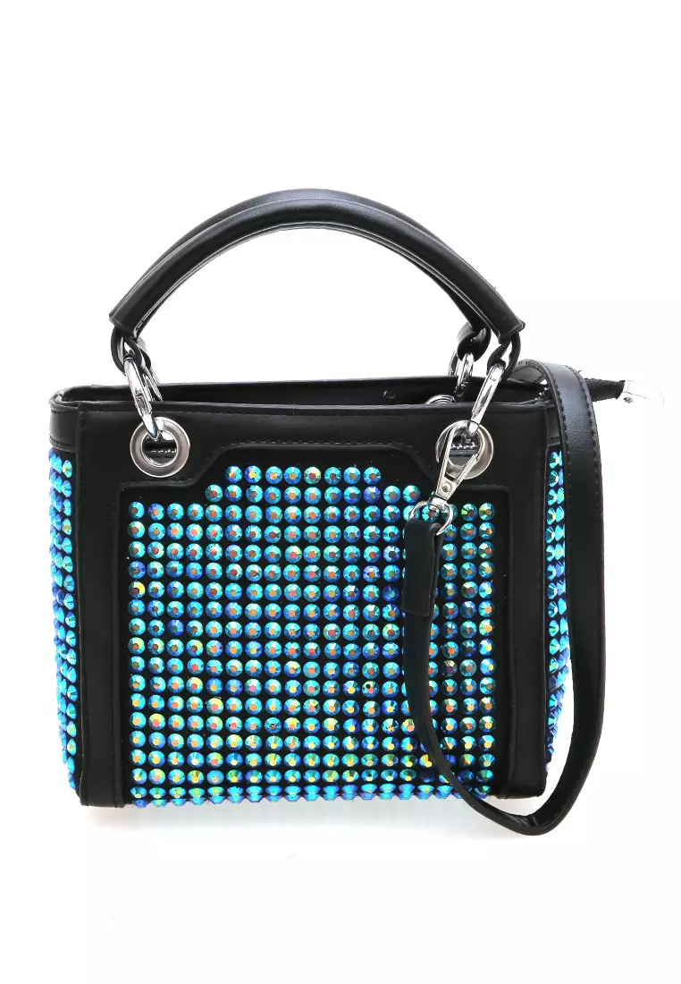 Eilaria Tas Selempang Fashion Wanita Shoulder Bag Desain Unik Material Leather ORIGINAL - Green