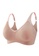 ZITIQUE pink Contrast Color Latex Bra Without Steel Ring-Pink C7FD1US3835881GS_1