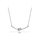 Glamorousky white 925 Sterling Silver Simple Temperament Geometric Knot Necklace with Cubic Zirconia 4197AACDDC9613GS_2