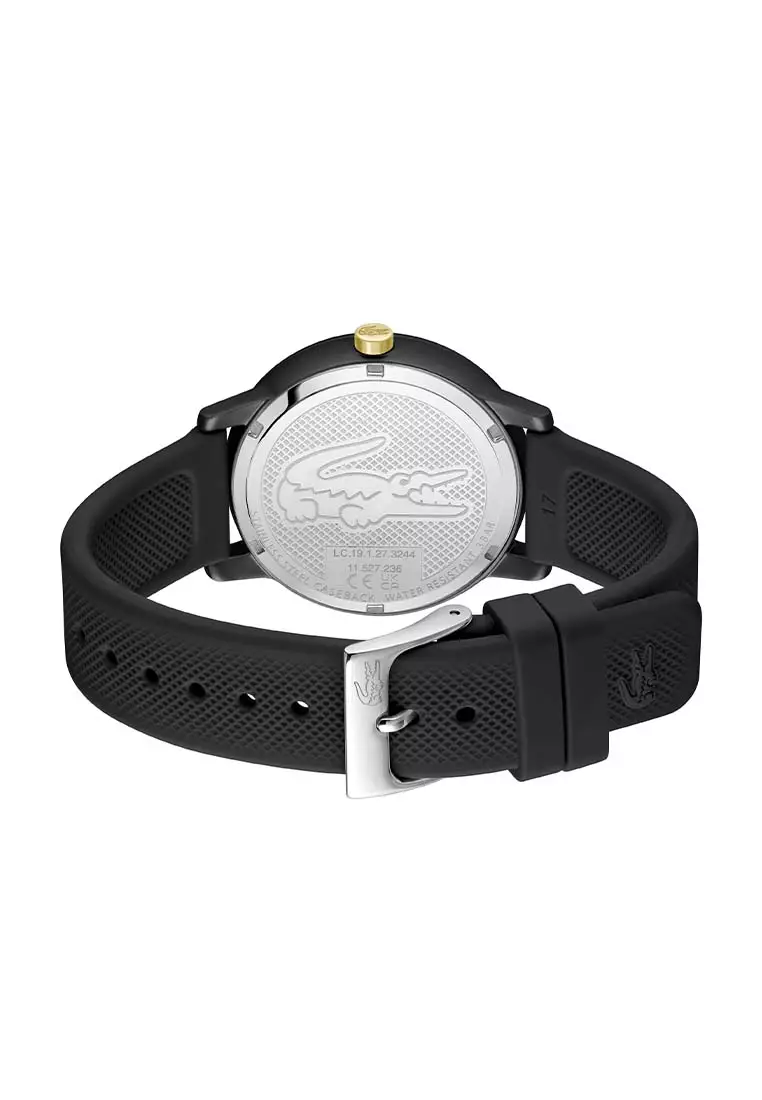 Women's 12.12 Go Black Silicone Analog Watch LAW-2001310