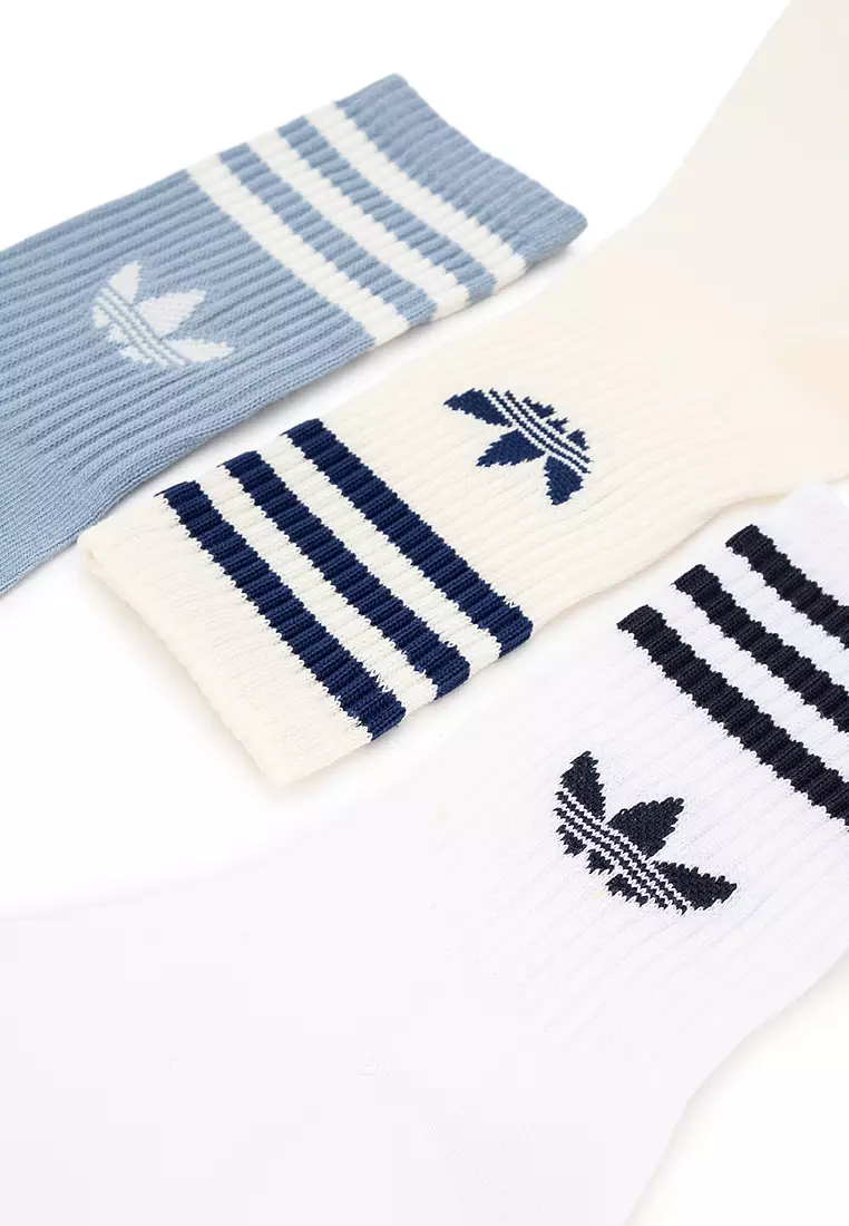 3-Stripes Crew Socks 3 Pairs