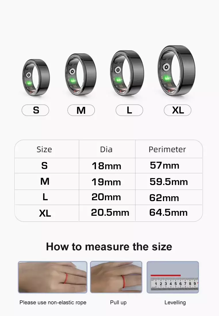 Smart Wearable Set - Eglantine Wireless Earbuds + Smart Ring - Black