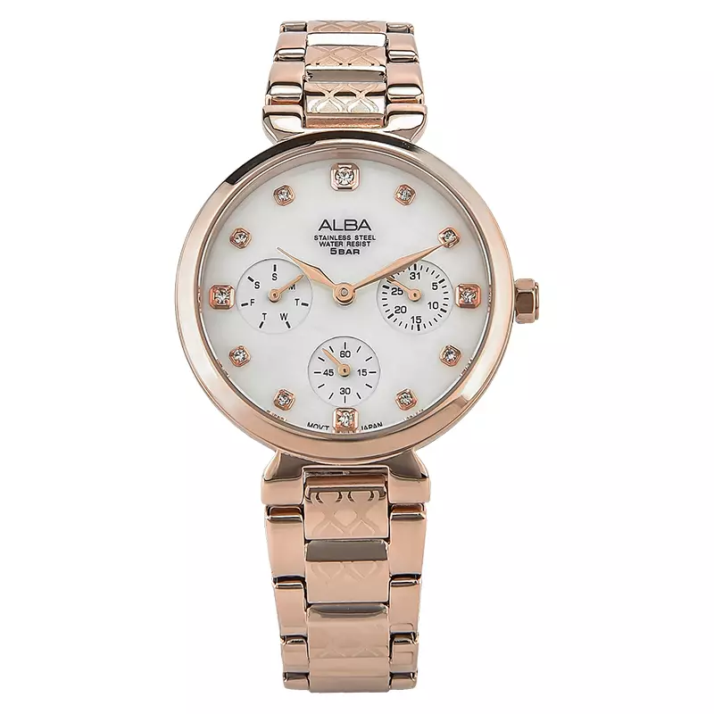 Jual Alba Jam Tangan Wanita Alba Ap6530x1 Ladies White Mother Of Pearl