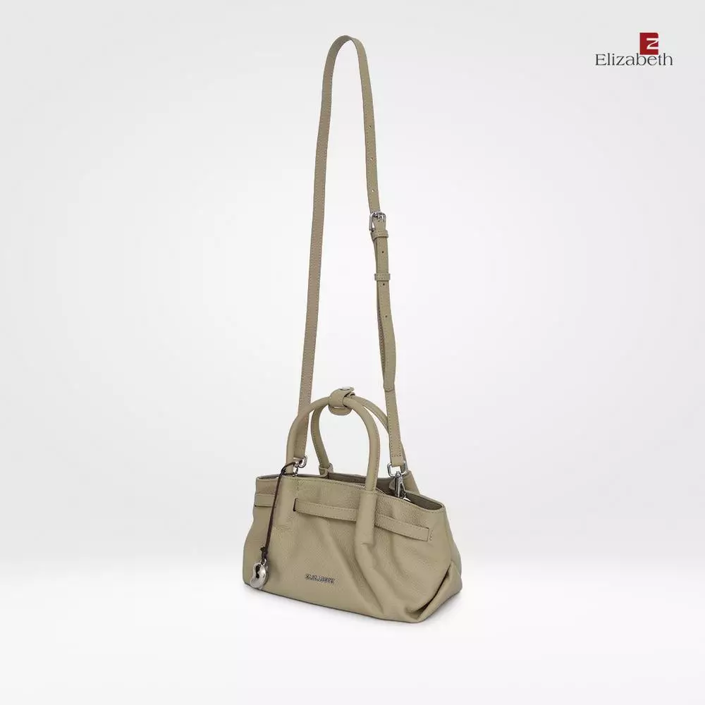 Tas Elizabeth Genuine Leather Handbag 0720-0521 Cream