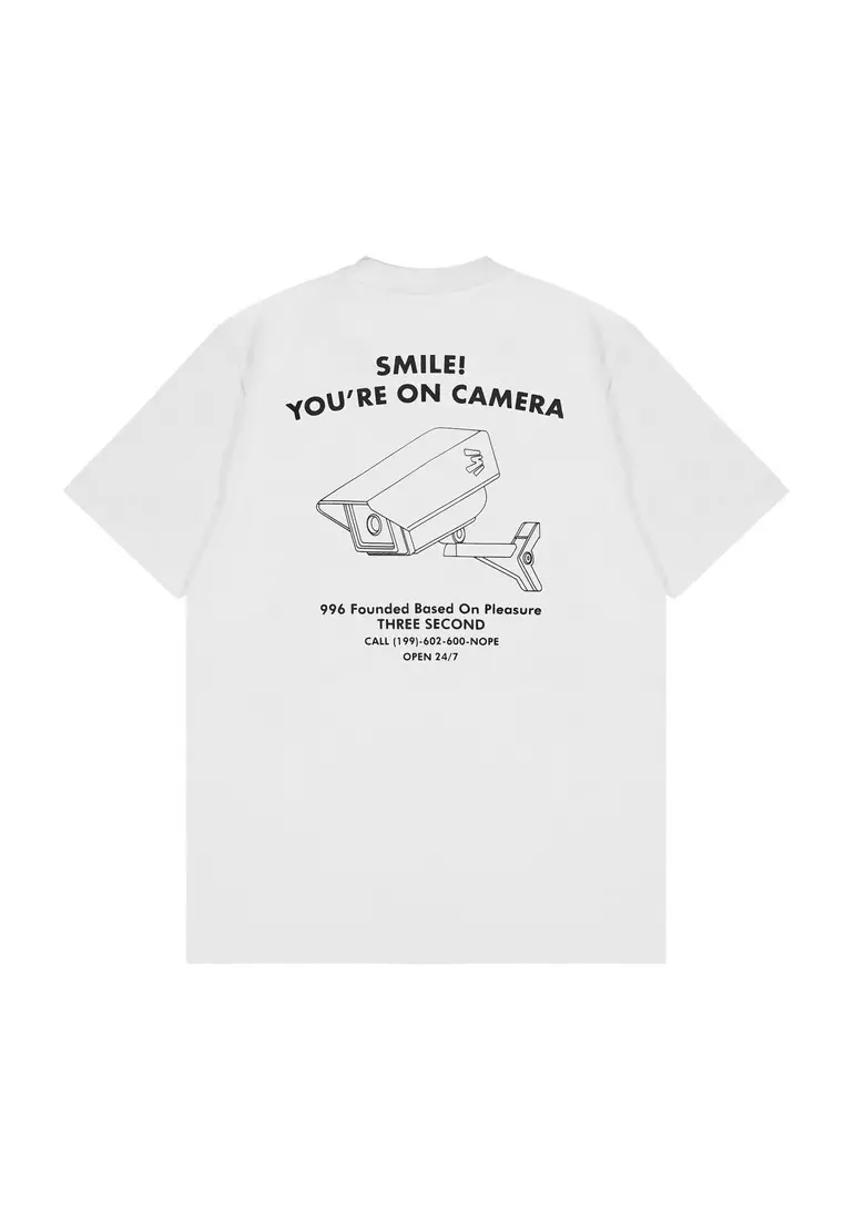 Jual 3SECOND 3Second Men's T-Shirt Short Sleeve Regular Fit Cotton CCTV ...