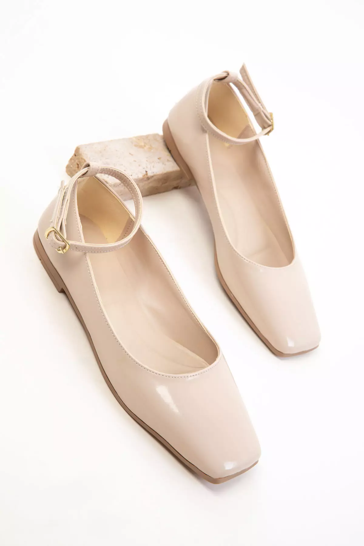 Skin Patent Leather-Skin Women's Ballerinas 18890