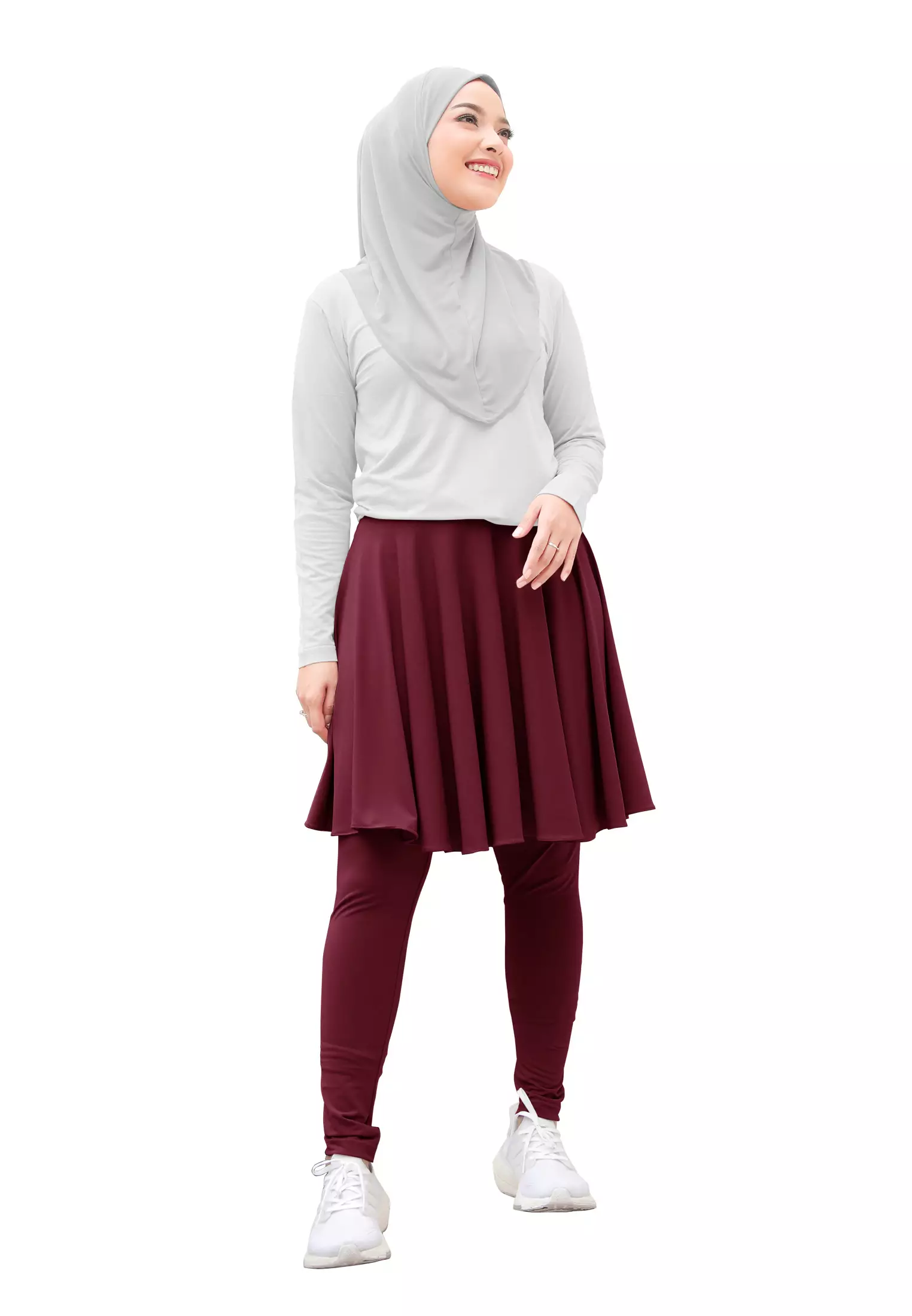 Zelena - Chahra Leggings Skirt | Celana Olahraga Legging Rok Wanita - L