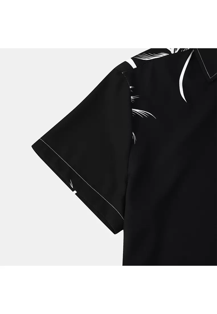 Hawaiian Print Short-Sleeved Shirt YL-C254