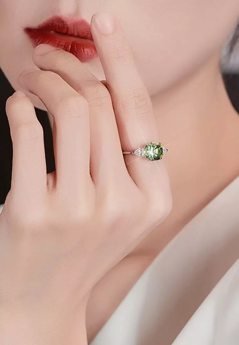 Cincin Wanita Berlapis Platinum Anti Luntur Perhiasan Luxury Fashion New Aksesoris Cewek R013