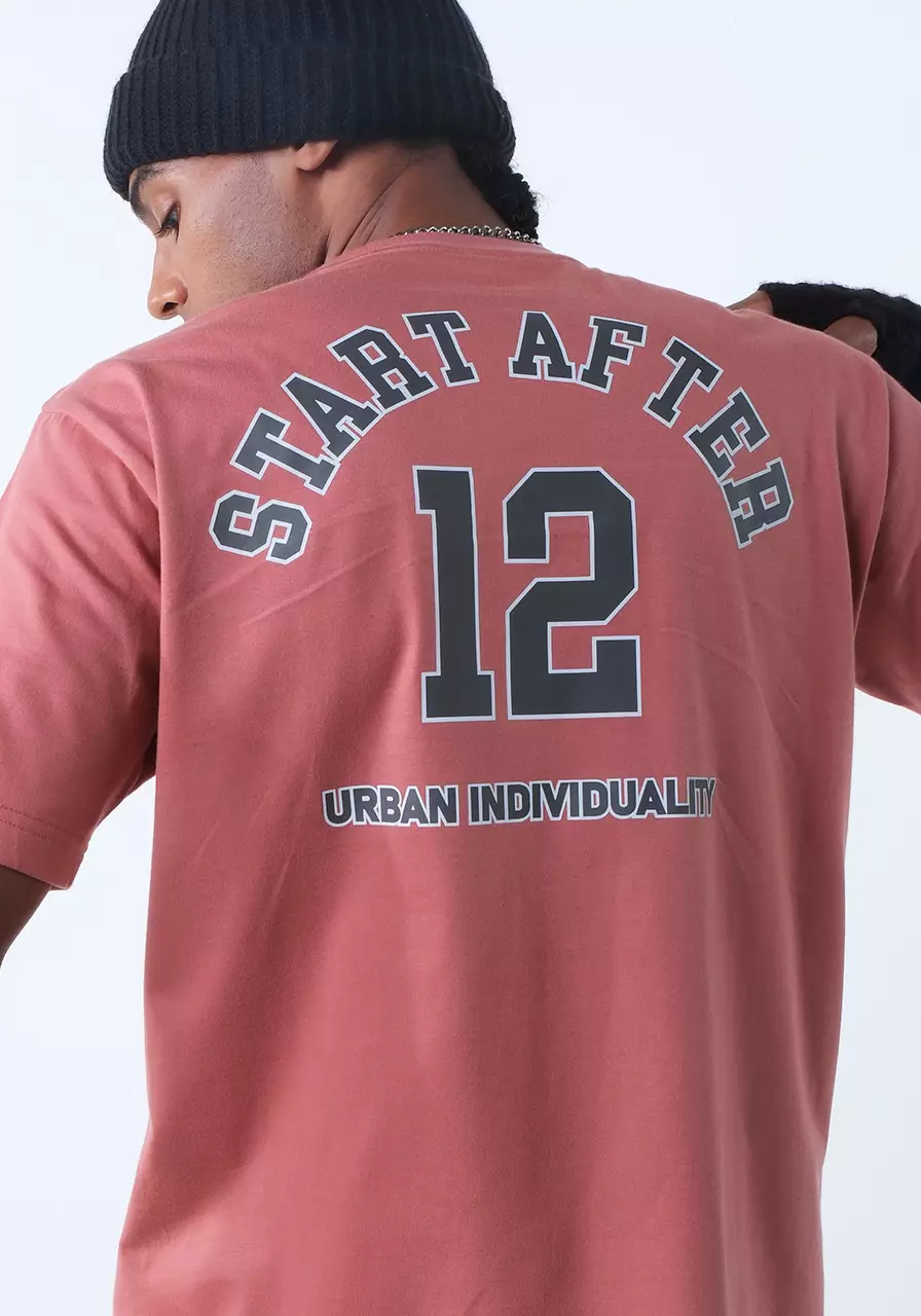 Kaos Regular Pria Twelve Dusty Pink