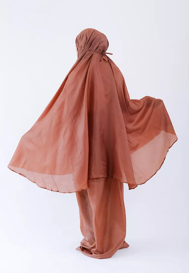 Safina Prayer Set | Mukena Travel Pouch - Brick