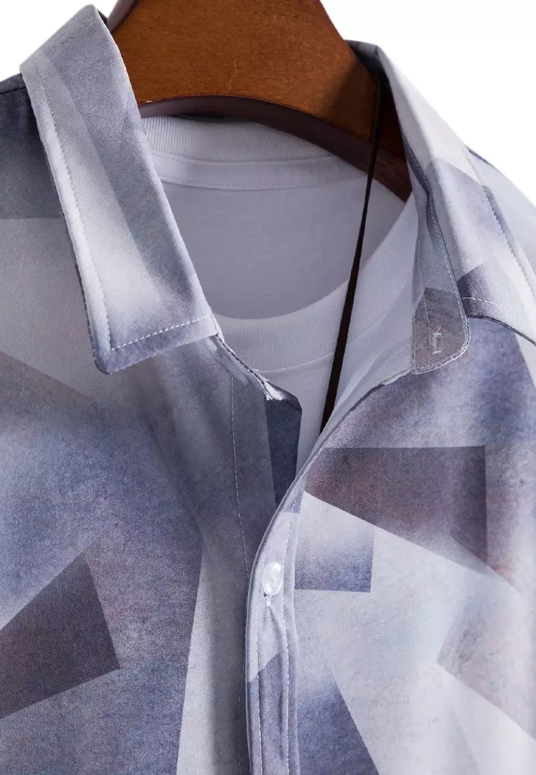 Printed Short-Sleeved Shirt YL-C227
