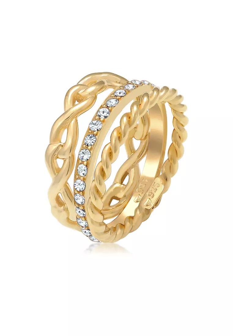 Ring Sets Infinity Symbol Gold Plated