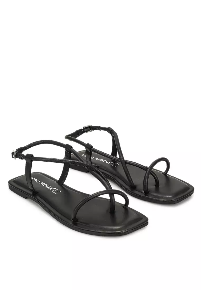 Buy Vero Moda Filla Leather Sandals 2024 Online ZALORA Singapore