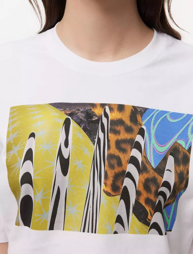 JNBY Women's Cropped Printed T-Shirt