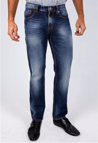 LGS - Slim Fit - Jeans - Dark Blue - Aksen Washed - Whisker.