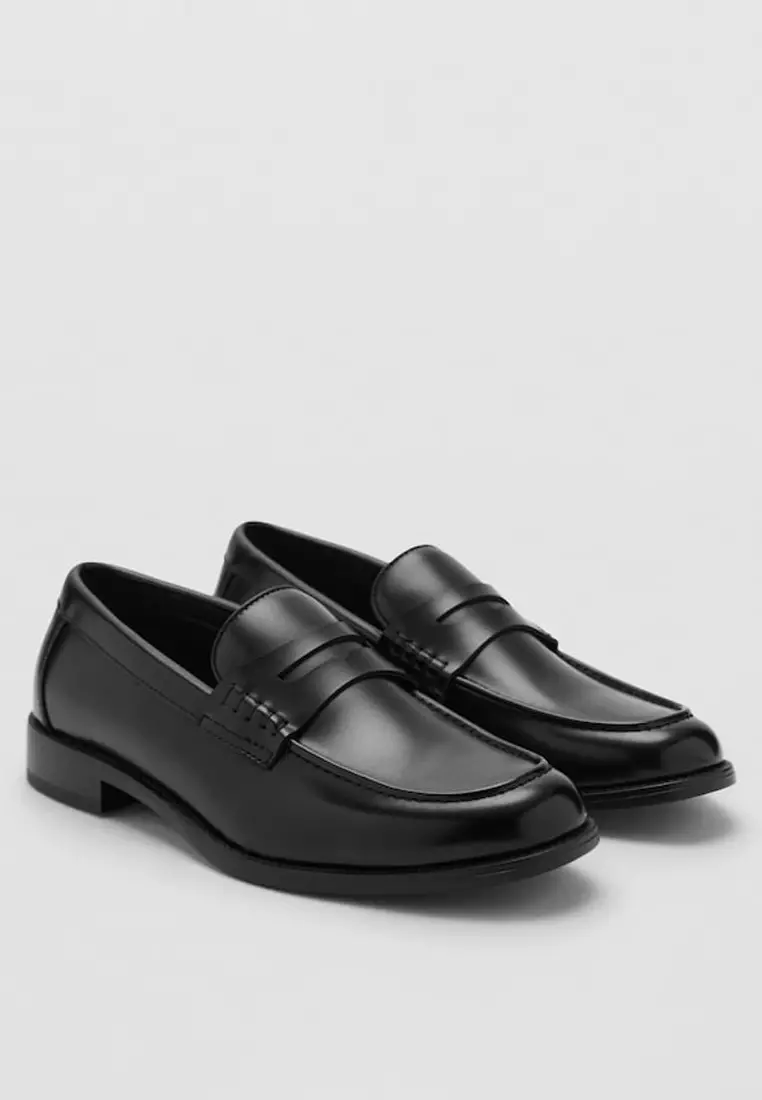 Nappa Leather-Effect Moccasins