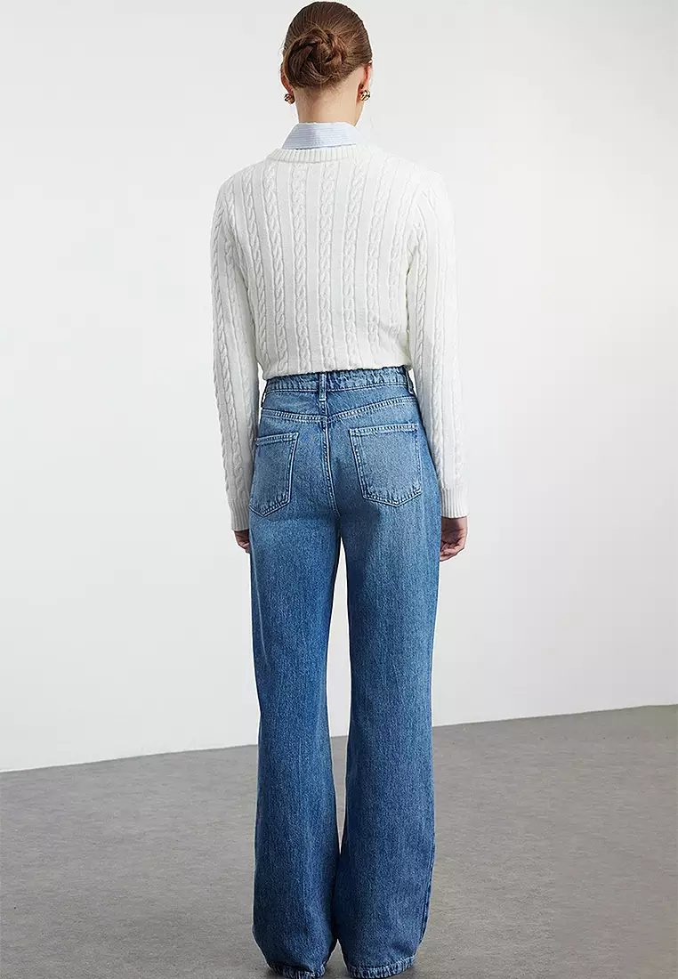 High Waist Wide Leg Jeans