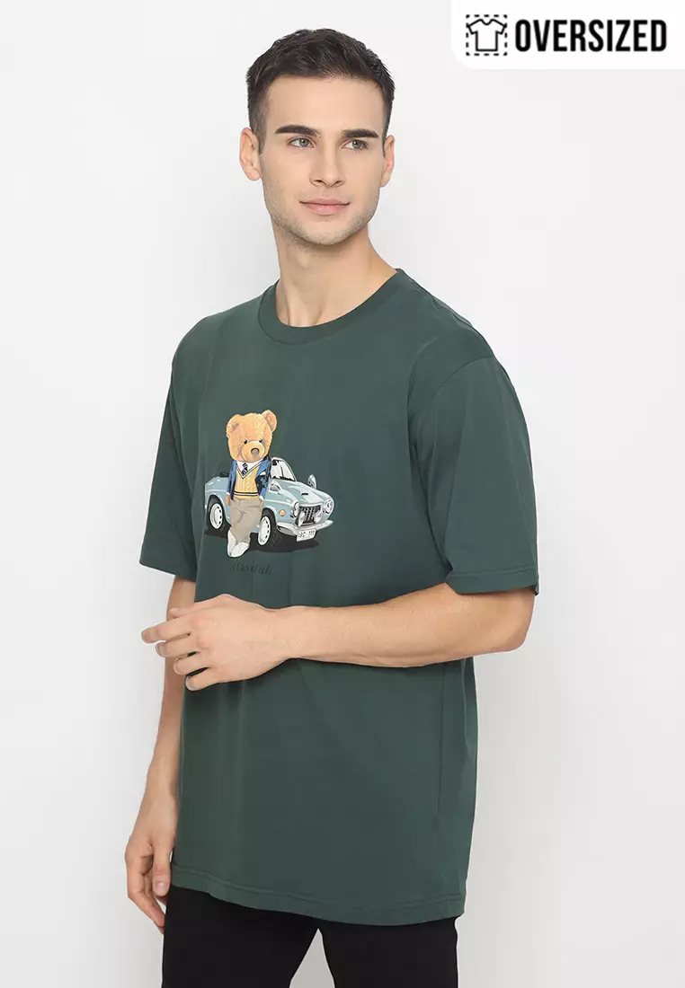 RBJ Unisex T-Shirt Teddy Cotton Combed Oversized Pria 2079350081