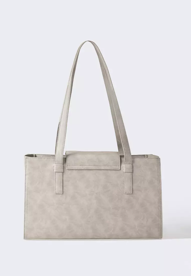 Ria Miranda Silver Nina Medium Box Bag