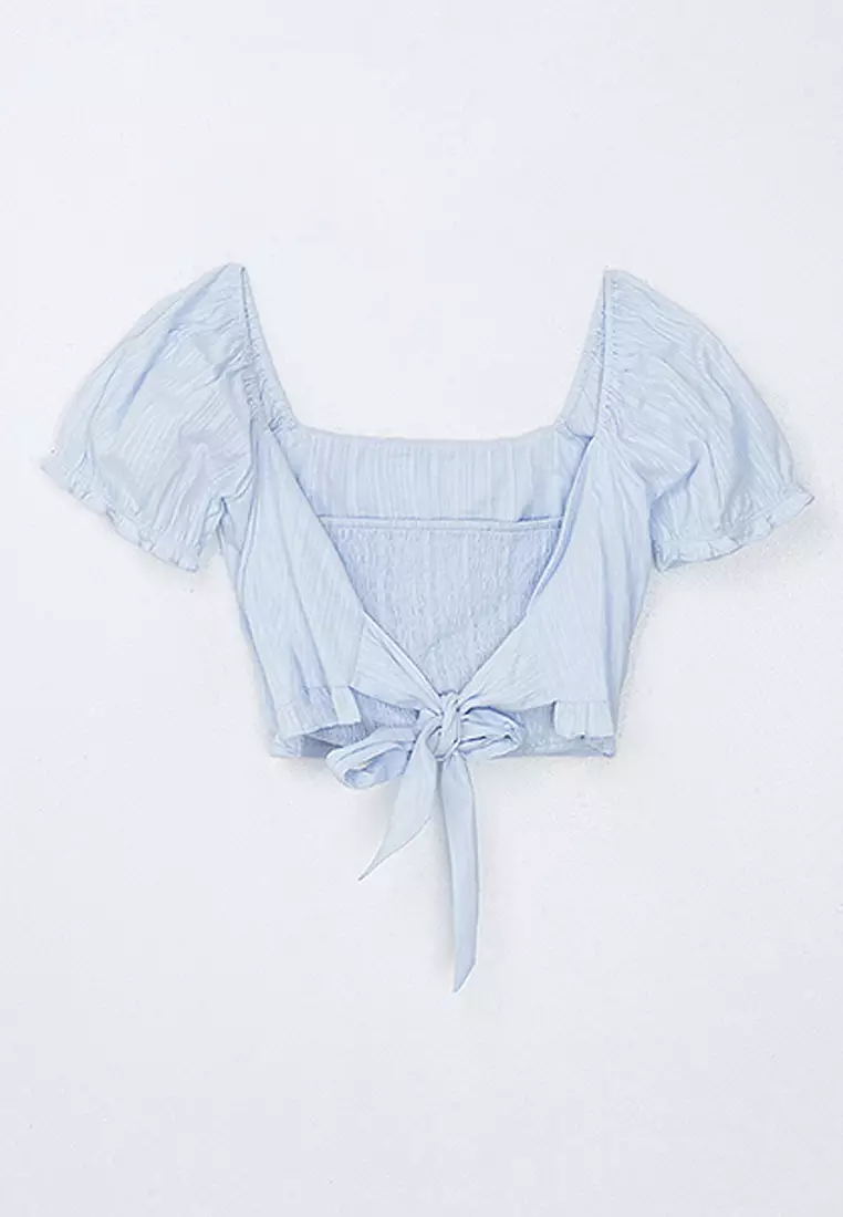 Square Neck Crop Blouse