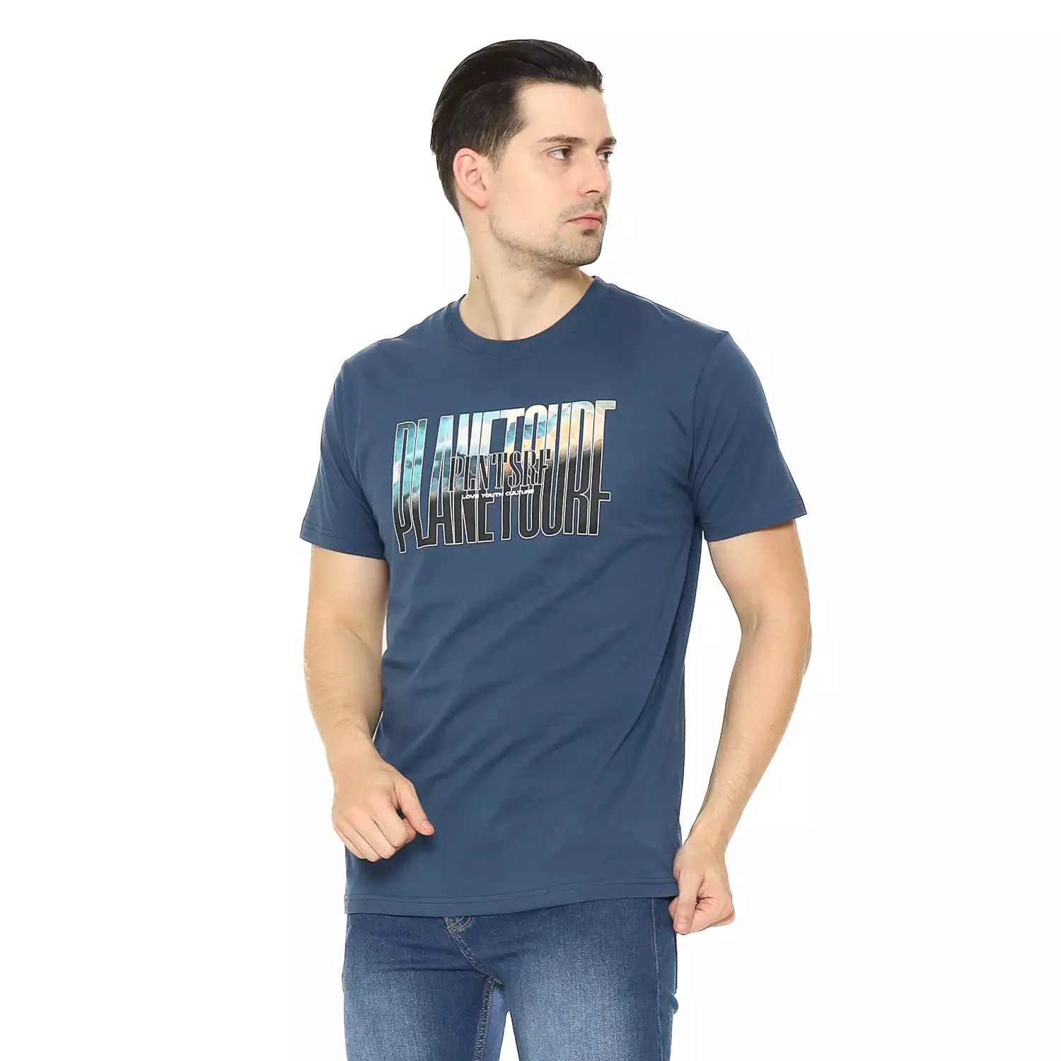 Planet Surf Clothing Kaos Lengan Pendek Pria Escape Men Tee Planet Surf