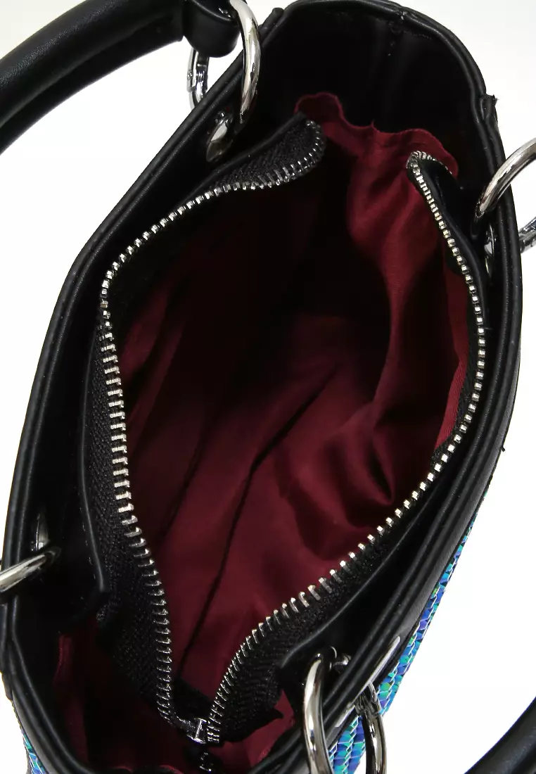 Eilaria Tas Selempang Fashion Wanita Shoulder Bag Desain Unik Material Leather ORIGINAL - Green