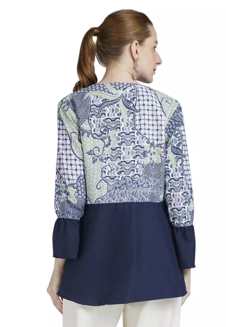 Isyel Blouse Batik Premium Wanita Casual Modern