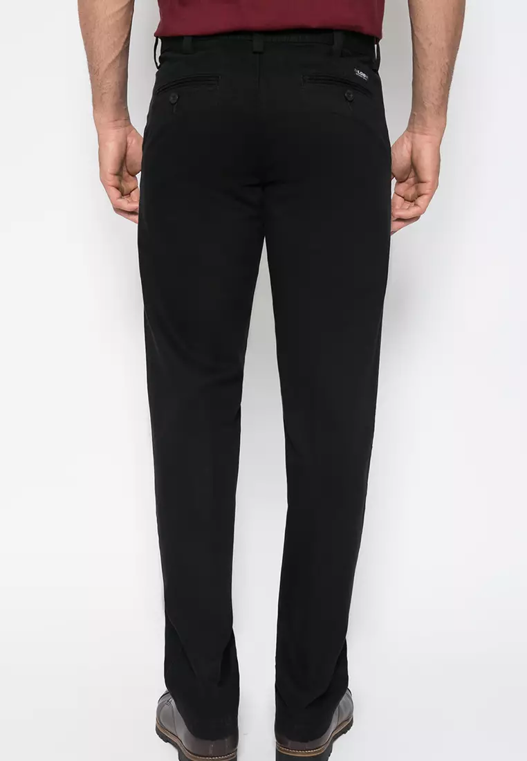 LGS - Celana Panjang Chinos - Double Pocket - Hitam - Regular Fit - CCT.777.A15.333.C