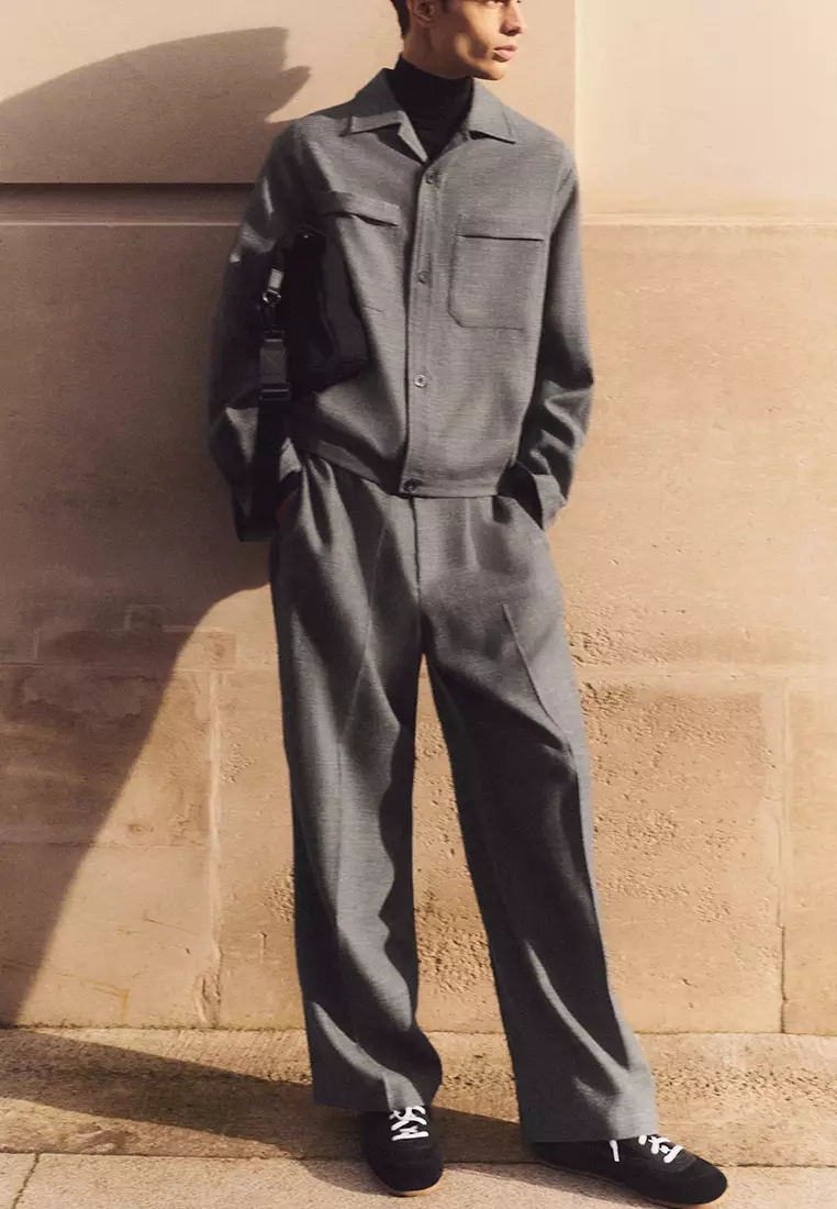 Wool-Flannel Overshirt