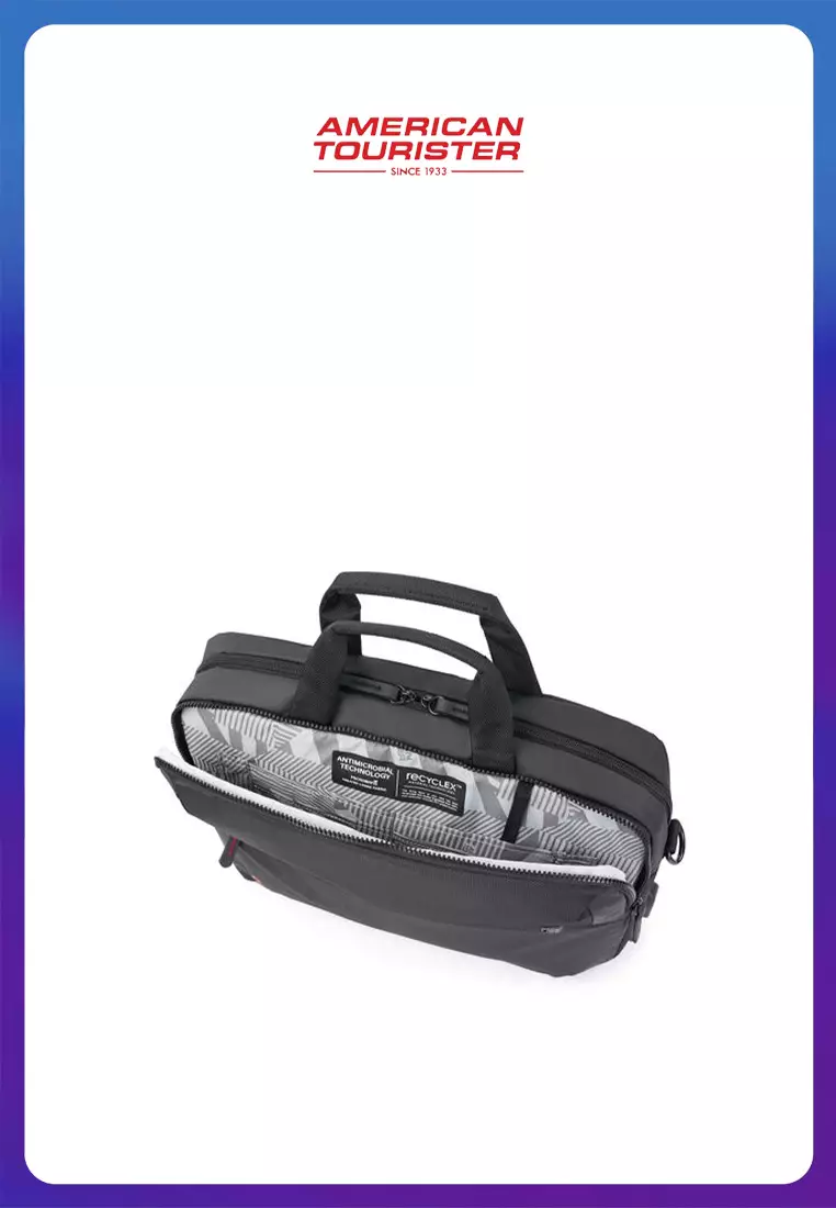 American Tourister Zork Briefcase AS - Black