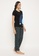 Clovia black Clovia Monster Emoji Print Top & Pyjama Set in Black - 100% Cotton 1516BAAECB22DAGS_4