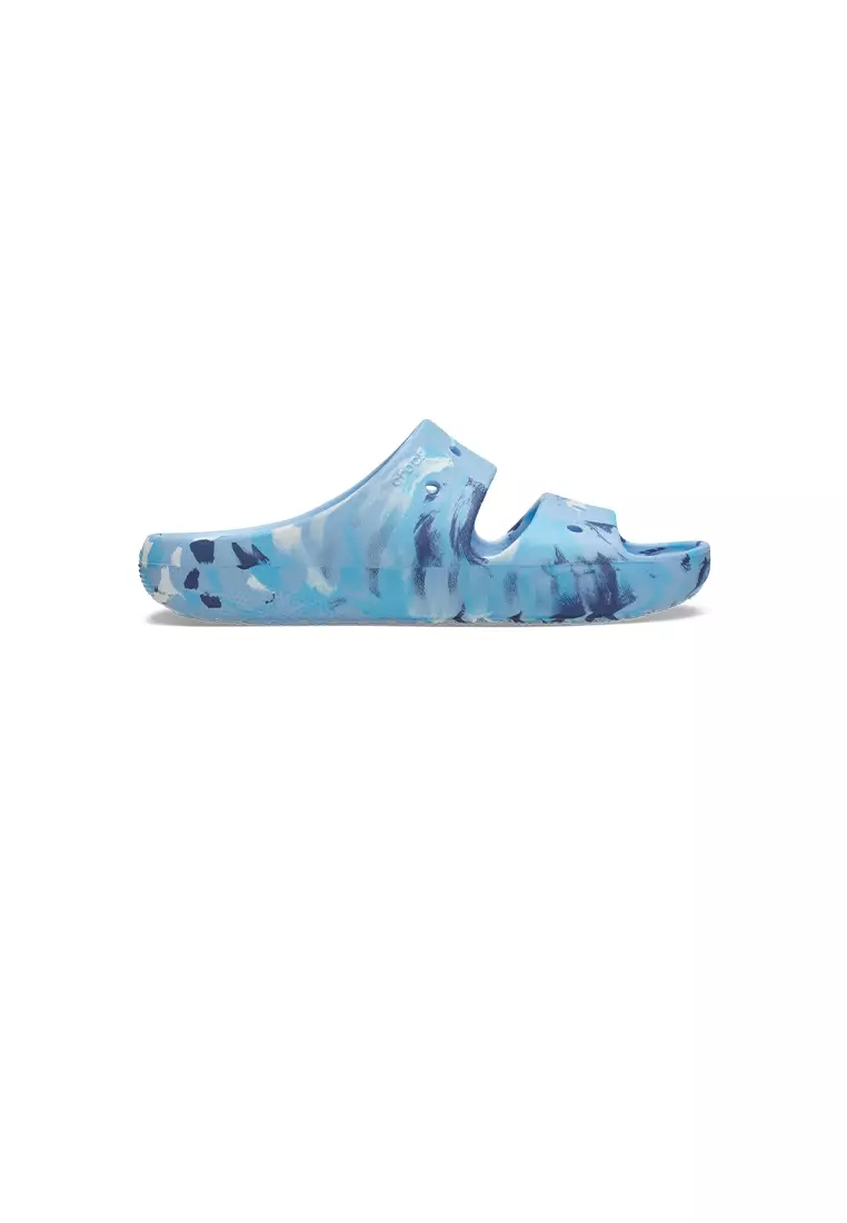 Classic Marbled Sandal V2 in Blue Calcite Multi