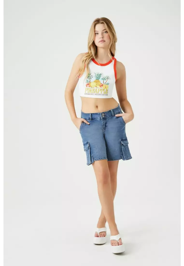 Pineapple shorts on sale forever 21