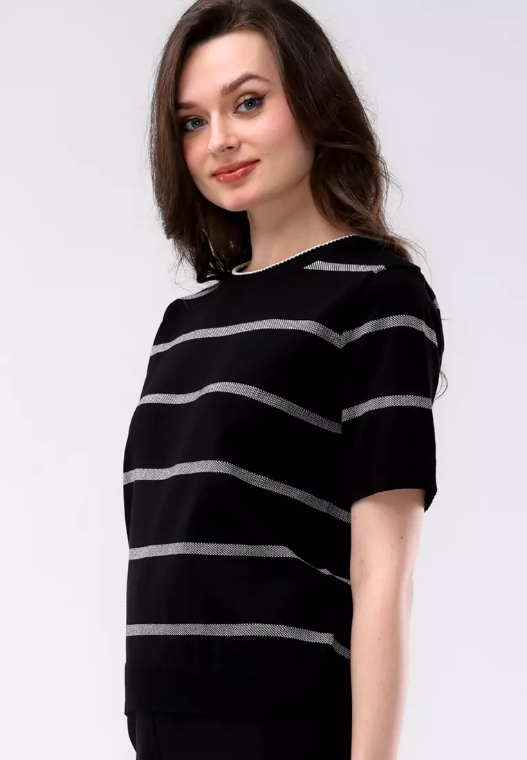 Ladies Knitted 2 In 1 Blouse & Pants