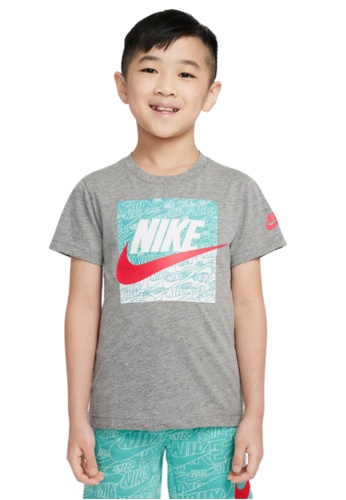 Nike grey Nike Futura Short Sleeve Tee (Little Kids) 680FCKA568F0DBGS_1