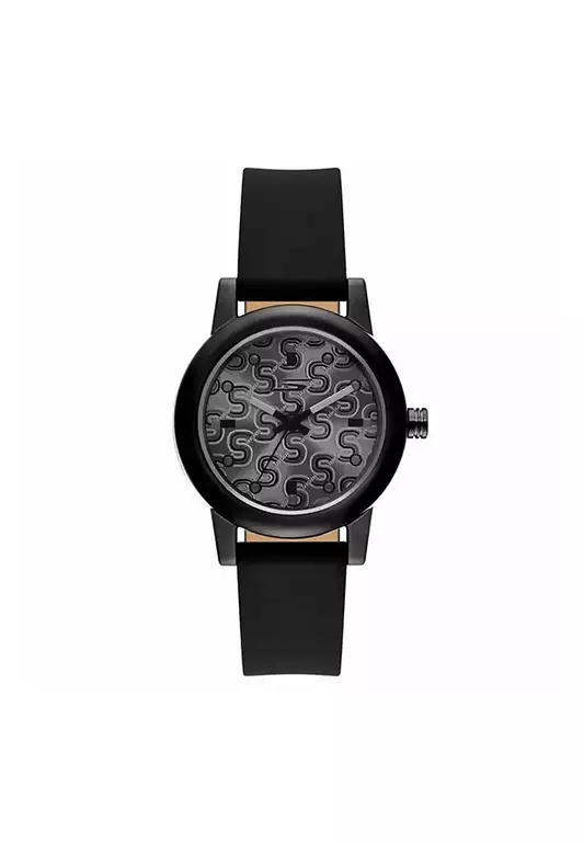 Pickleball Rosencrans Mini Black Silicone Strap Analog Watch SKC-SR8100
