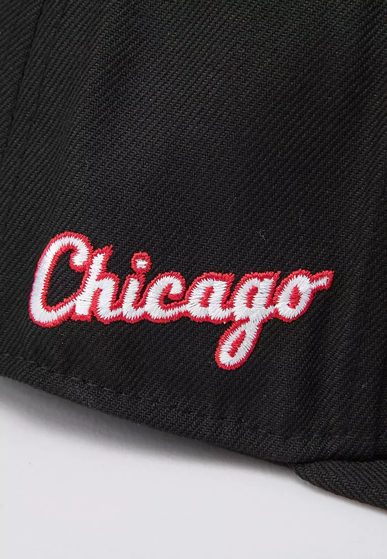 Logo Embroidery Chicago Bulls Mens Flat Flexfit Cap