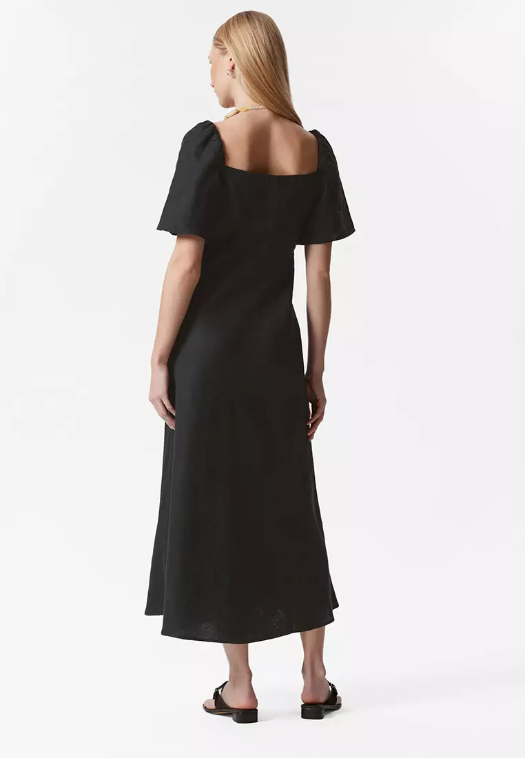 Linen Midi Dress