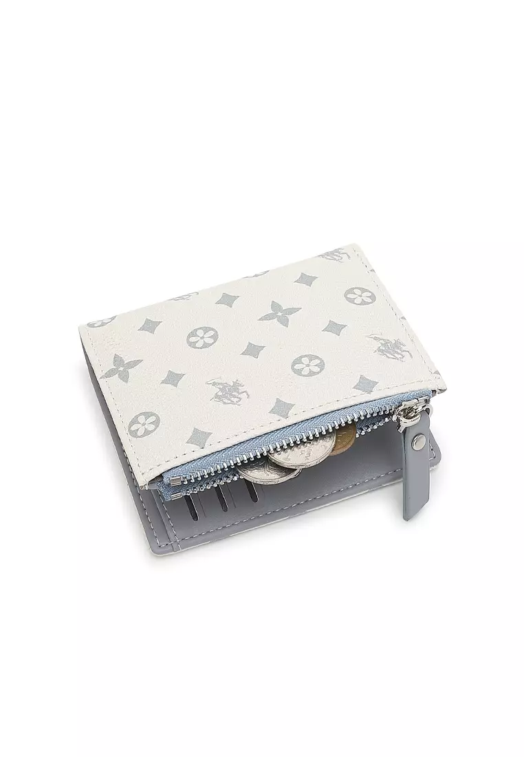 Women's Monogram RFID Blocking Wallet - Blue