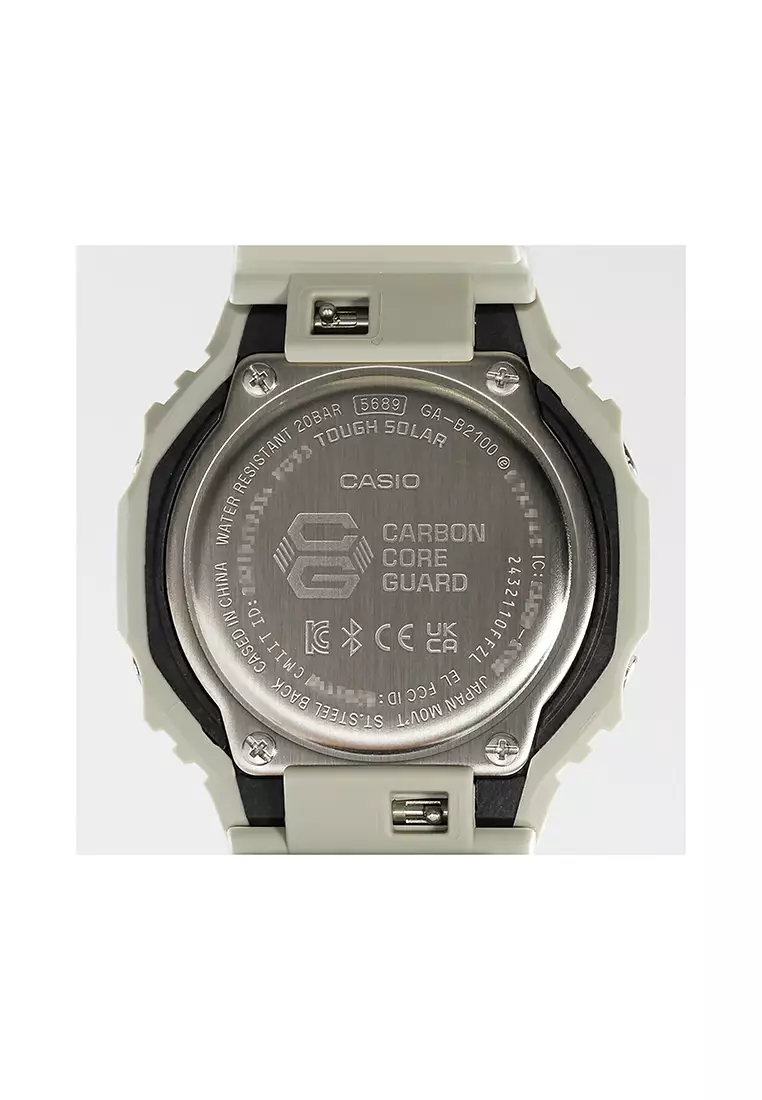 Urban Utility GA-B2100LUU-5A Men Analog-Digital Watch w. Bluetooth Beige Resin Strap