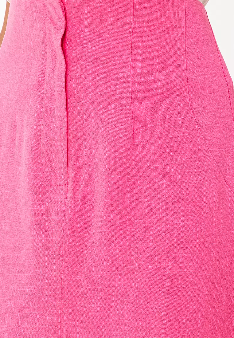 Structured Linen Mini Skirt