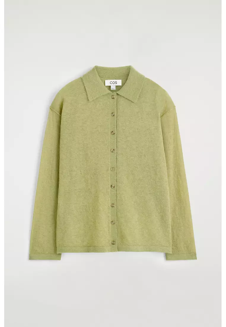 KNITTED MOHAIR-BLEND SHIRT