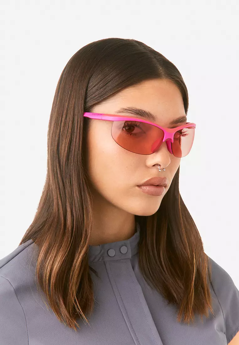 HAWKERS Pink Salmon Radiante Sunglasses For Women, Female. Official Product Designed In Spain