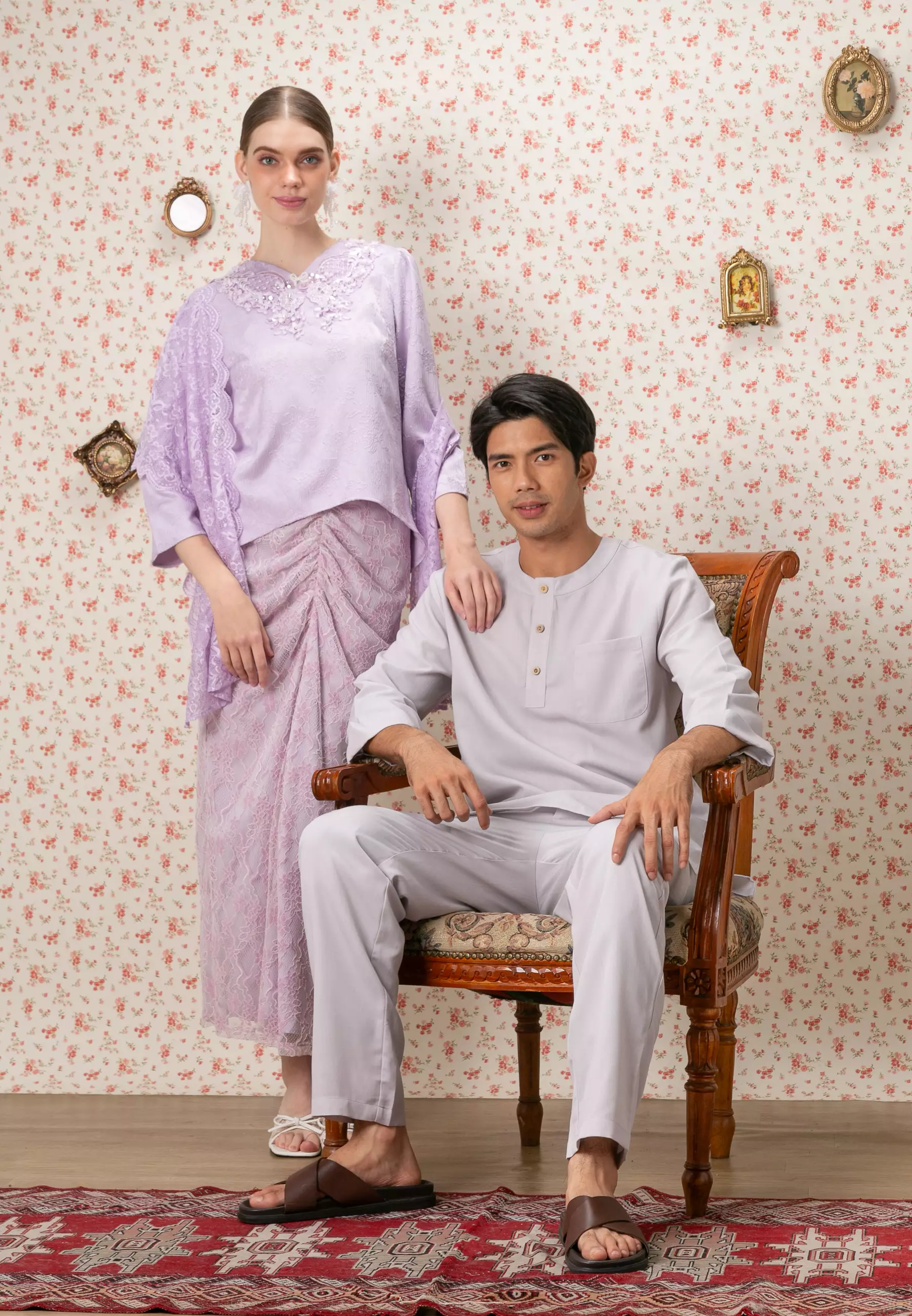 RIANI KURUNG KEDAH WITH SELENDANG SET